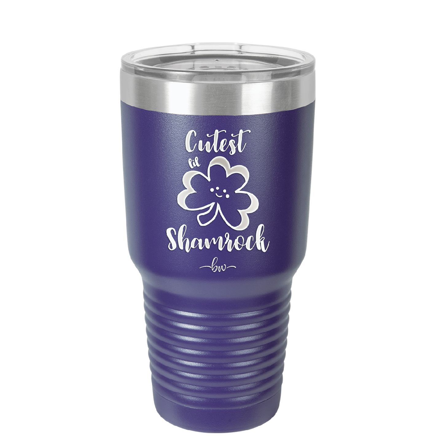 Cutest Lil Shamrock - Laser Engraved Stainless Steel Drinkware - 1796 -