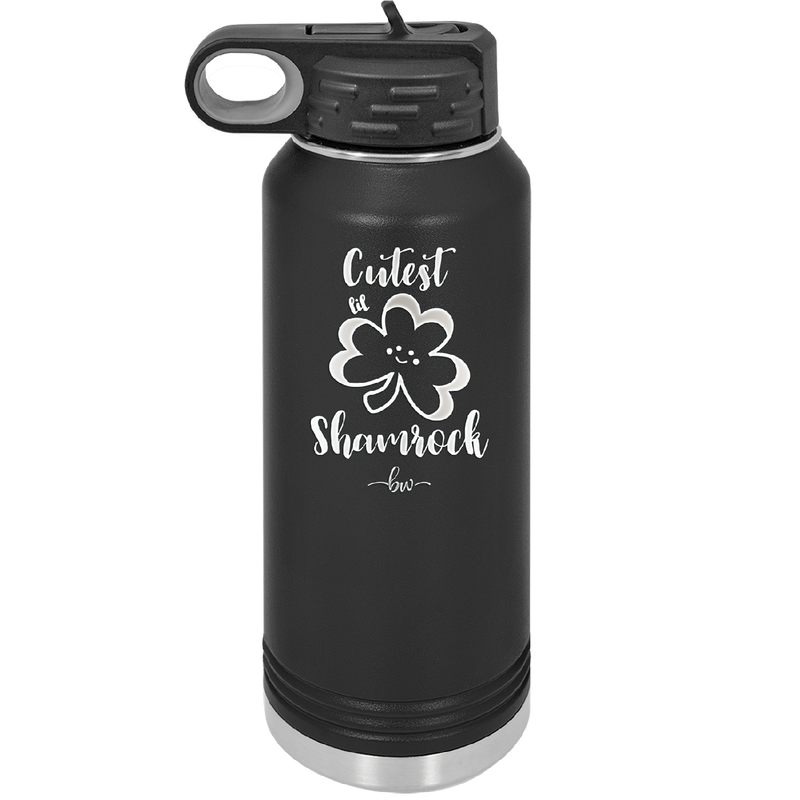 Cutest Lil Shamrock - Laser Engraved Stainless Steel Drinkware - 1796 -