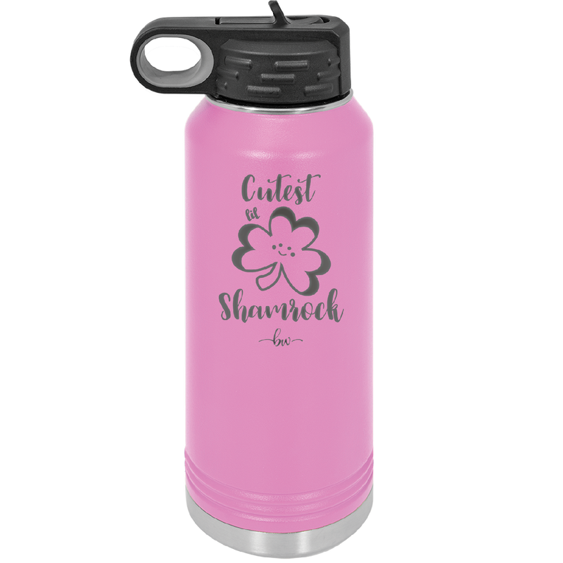 Cutest Lil Shamrock - Laser Engraved Stainless Steel Drinkware - 1796 -