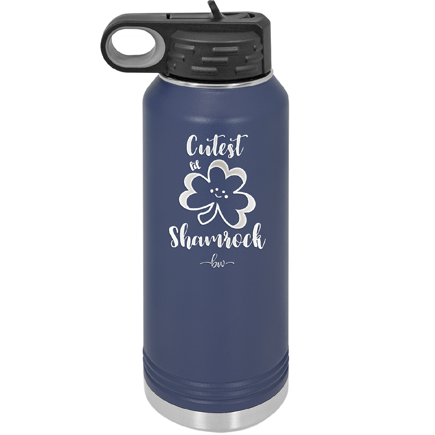 Cutest Lil Shamrock - Laser Engraved Stainless Steel Drinkware - 1796 -