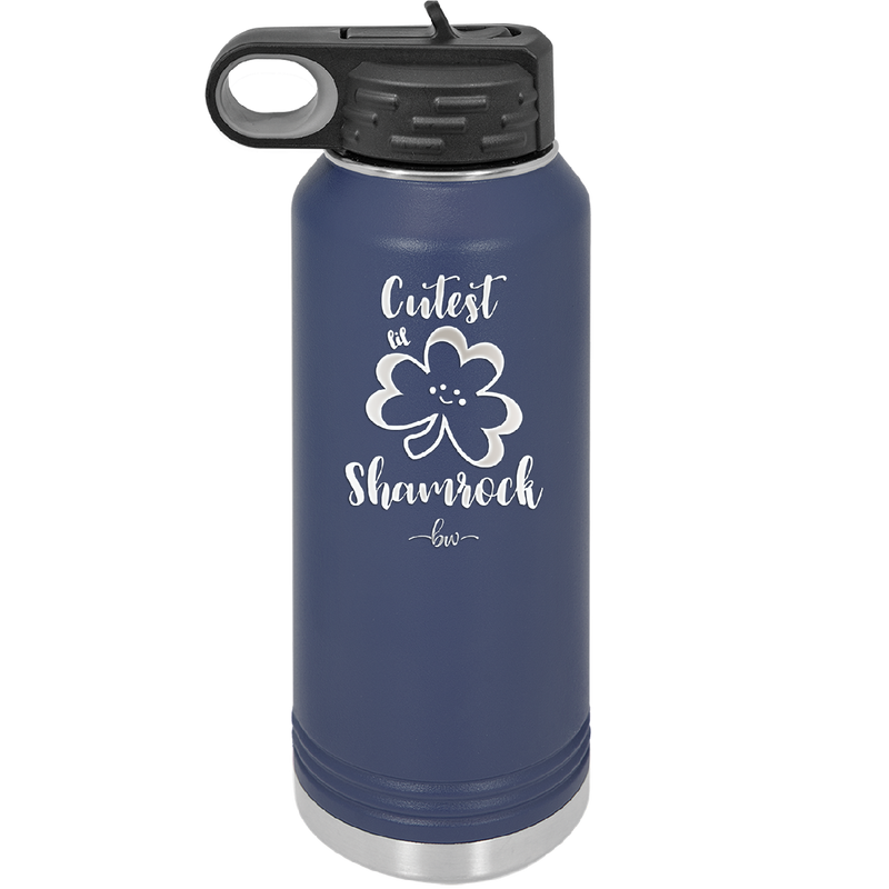 Cutest Lil Shamrock - Laser Engraved Stainless Steel Drinkware - 1796 -