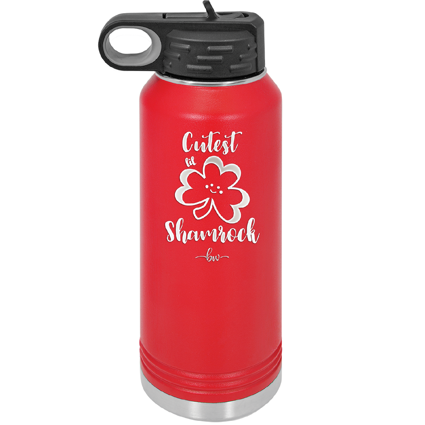 Cutest Lil Shamrock - Laser Engraved Stainless Steel Drinkware - 1796 -
