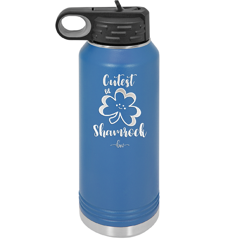 Cutest Lil Shamrock - Laser Engraved Stainless Steel Drinkware - 1796 -