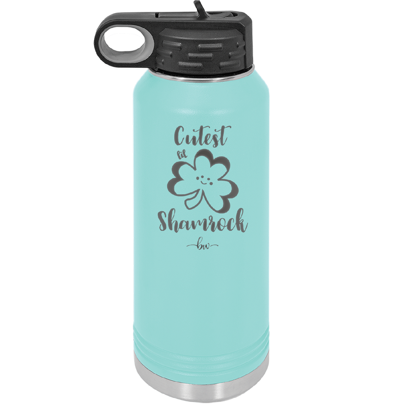 Cutest Lil Shamrock - Laser Engraved Stainless Steel Drinkware - 1796 -