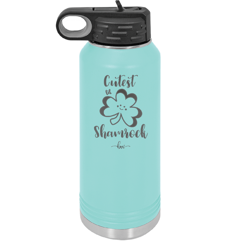 Cutest Lil Shamrock - Laser Engraved Stainless Steel Drinkware - 1796 -