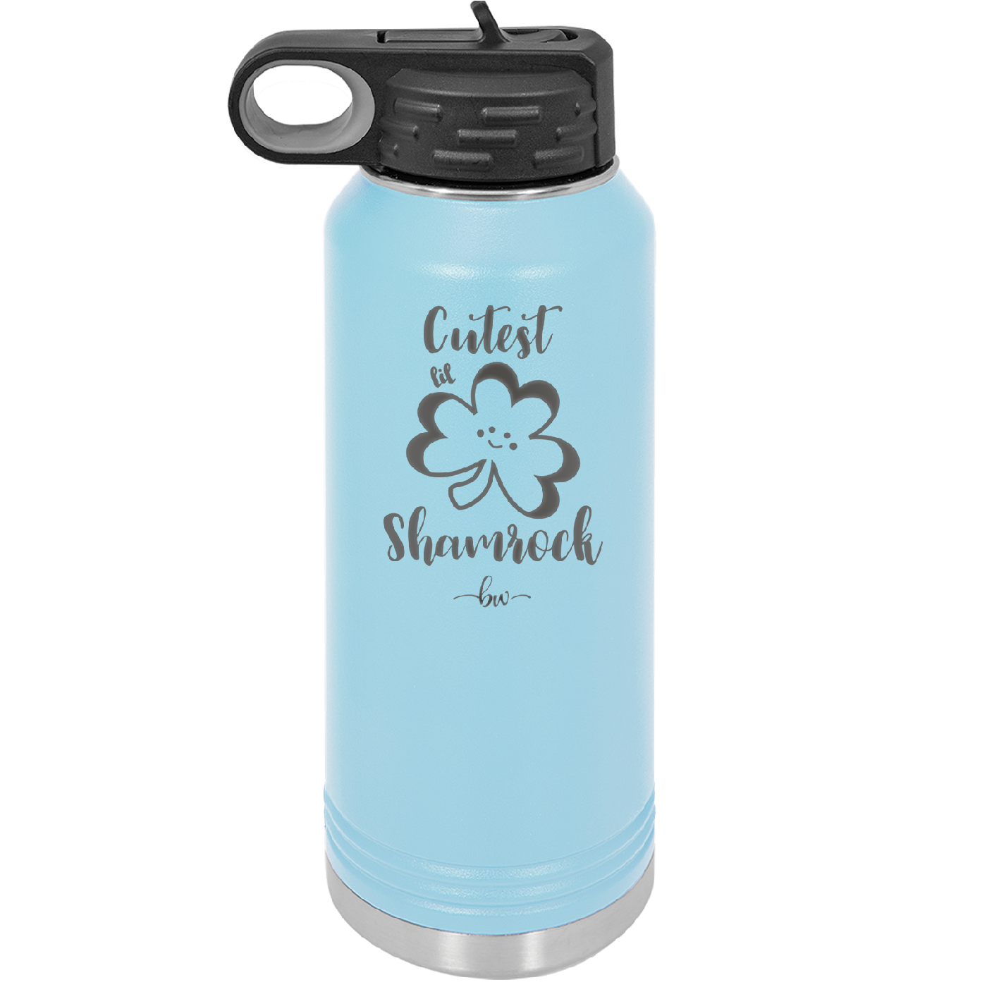 Cutest Lil Shamrock - Laser Engraved Stainless Steel Drinkware - 1796 -