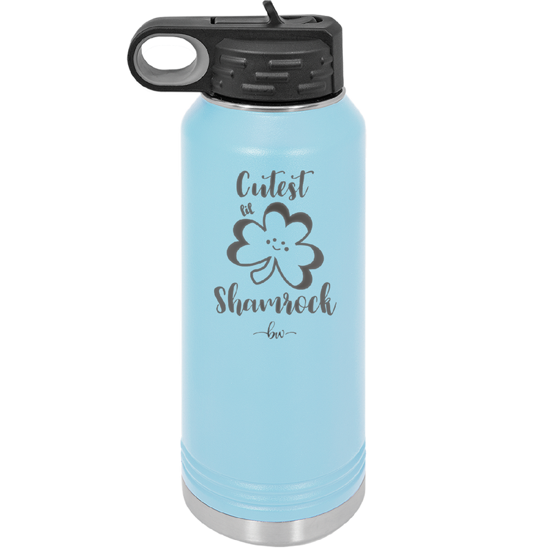 Cutest Lil Shamrock - Laser Engraved Stainless Steel Drinkware - 1796 -