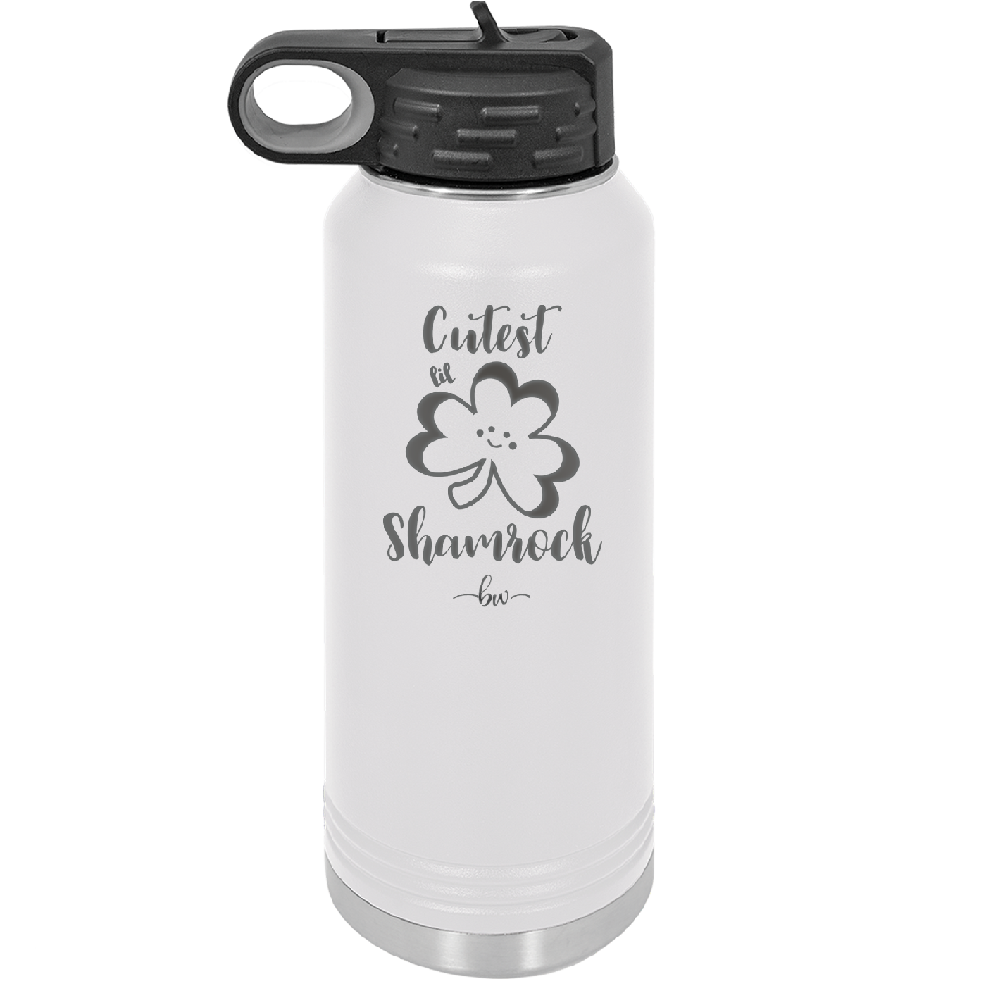 Cutest Lil Shamrock - Laser Engraved Stainless Steel Drinkware - 1796 -