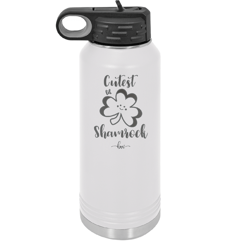 Cutest Lil Shamrock - Laser Engraved Stainless Steel Drinkware - 1796 -