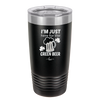 I'm Just Here For the Green Beer - Laser Engraved Stainless Steel Drinkware - 1800 -