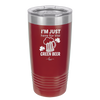I'm Just Here For the Green Beer - Laser Engraved Stainless Steel Drinkware - 1800 -