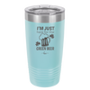 I'm Just Here For the Green Beer - Laser Engraved Stainless Steel Drinkware - 1800 -