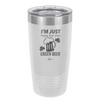 I'm Just Here For the Green Beer - Laser Engraved Stainless Steel Drinkware - 1800 -