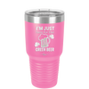 I'm Just Here For the Green Beer - Laser Engraved Stainless Steel Drinkware - 1800 -