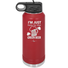 I'm Just Here For the Green Beer - Laser Engraved Stainless Steel Drinkware - 1800 -