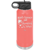 Irish Kisses and Shamrock Wishes - Laser Engraved Stainless Steel Drinkware - 1803 -