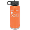 Irish Kisses and Shamrock Wishes - Laser Engraved Stainless Steel Drinkware - 1803 -