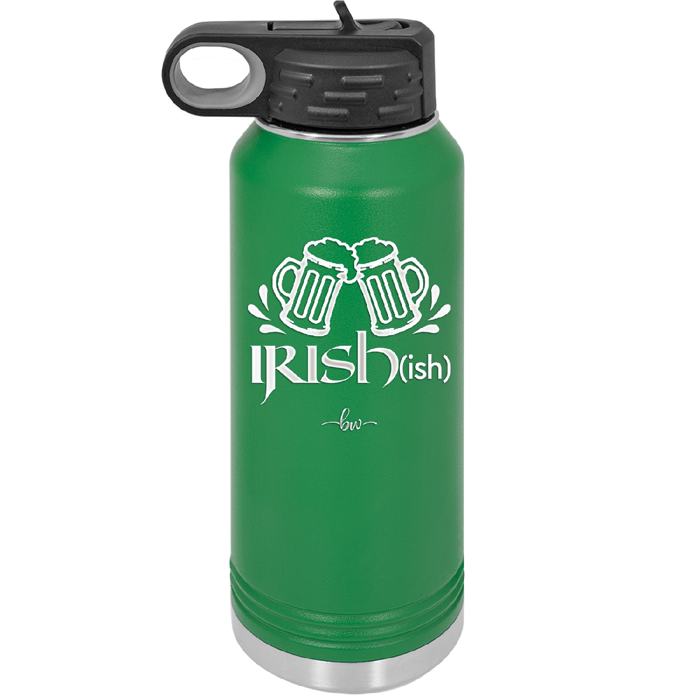 Irish ish - Laser Engraved Stainless Steel Drinkware - 1804 -