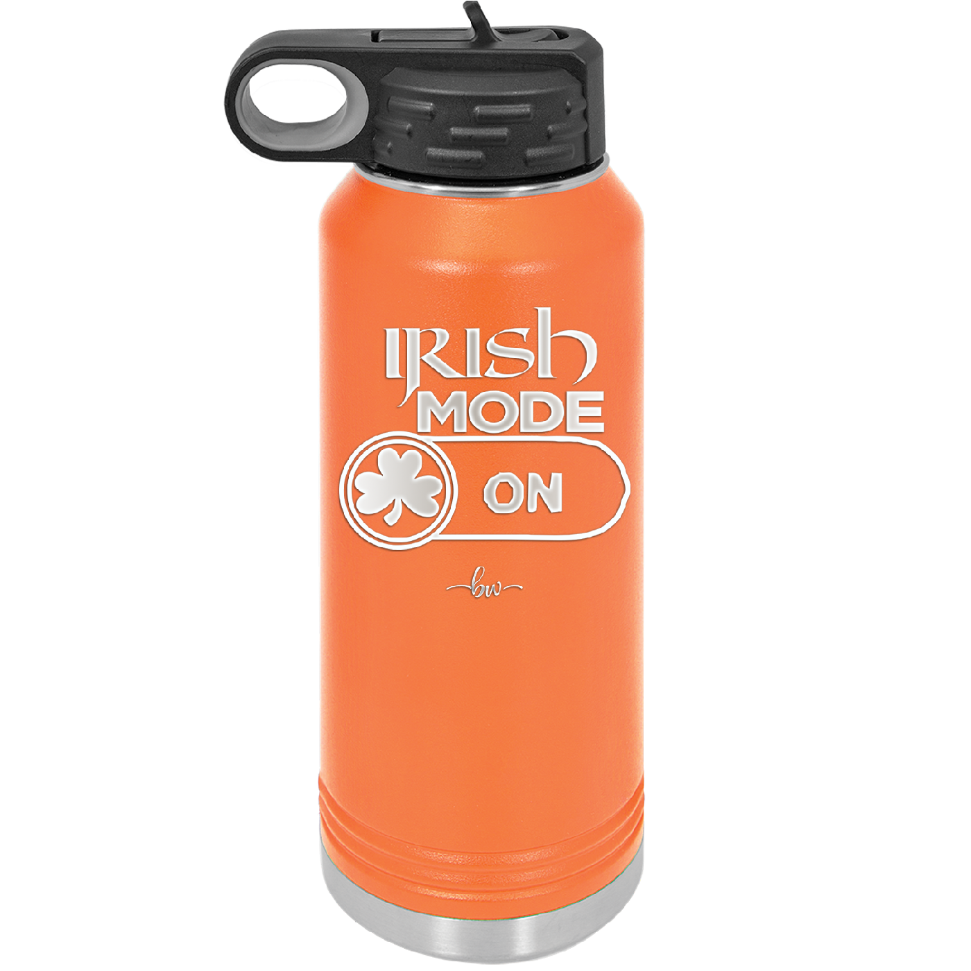 Irish Mode On - Laser Engraved Stainless Steel Drinkware - 1805 -
