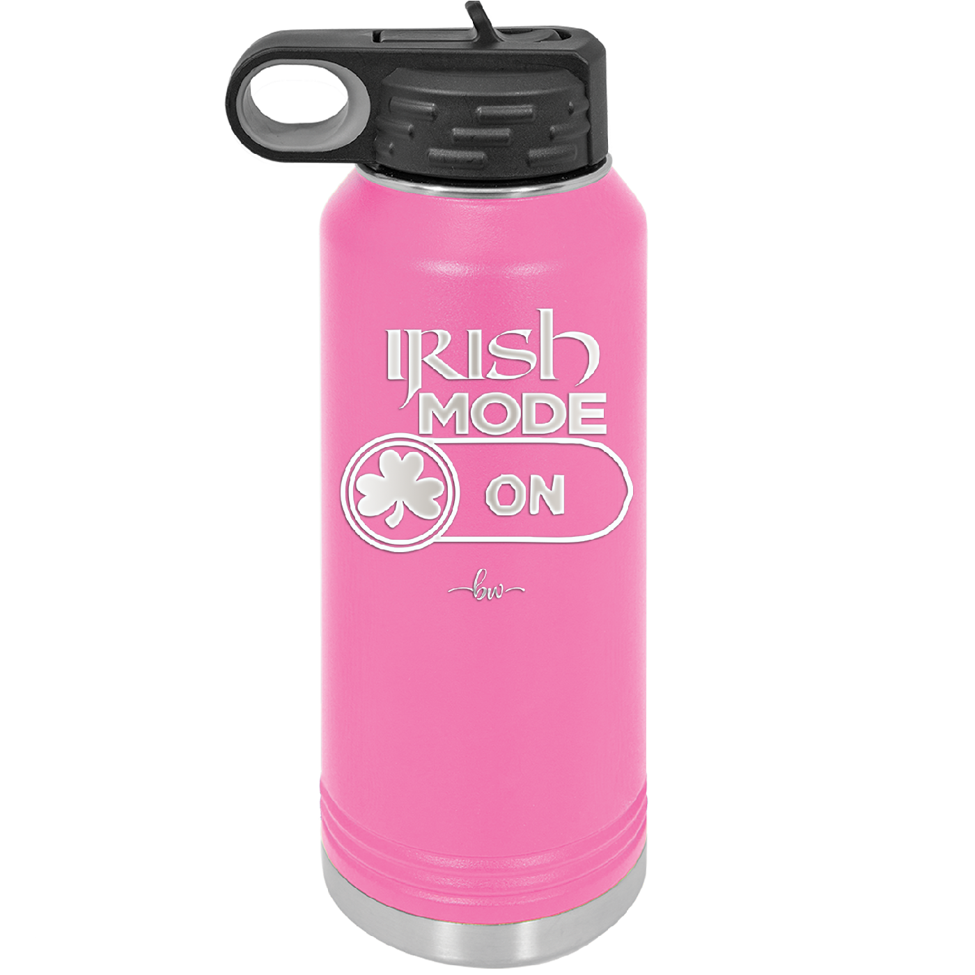 Irish Mode On - Laser Engraved Stainless Steel Drinkware - 1805 -