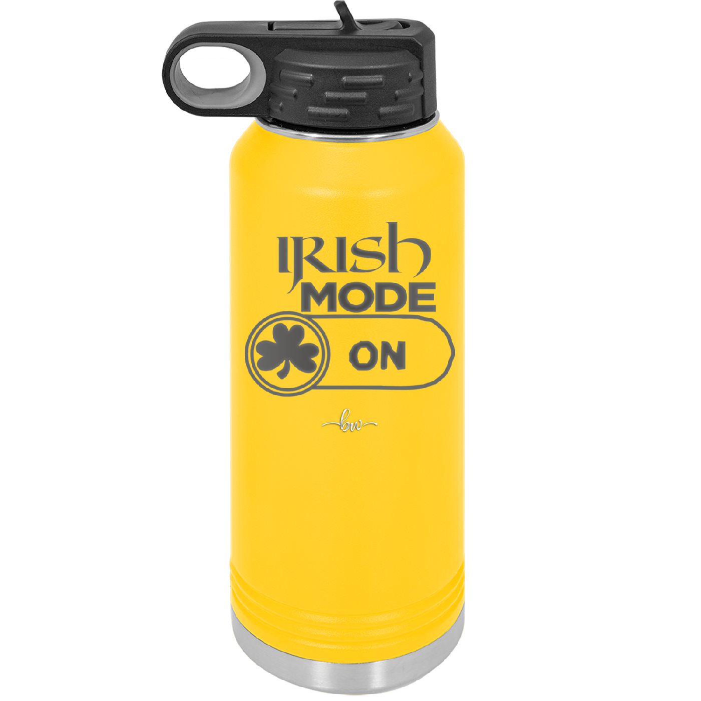 Irish Mode On - Laser Engraved Stainless Steel Drinkware - 1805 -