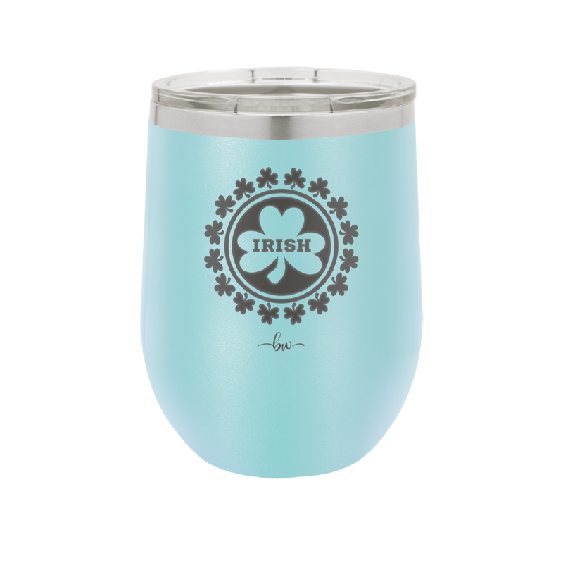 Irish Shamrock - Laser Engraved Stainless Steel Drinkware - 1807 -
