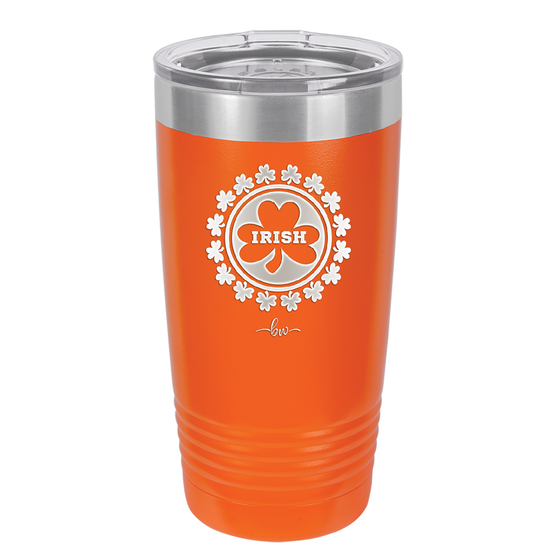 Irish Shamrock - Laser Engraved Stainless Steel Drinkware - 1807 -