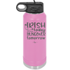 Irish Today Hungover Tomorrow - Laser Engraved Stainless Steel Drinkware - 1808 -