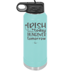 Irish Today Hungover Tomorrow - Laser Engraved Stainless Steel Drinkware - 1808 -