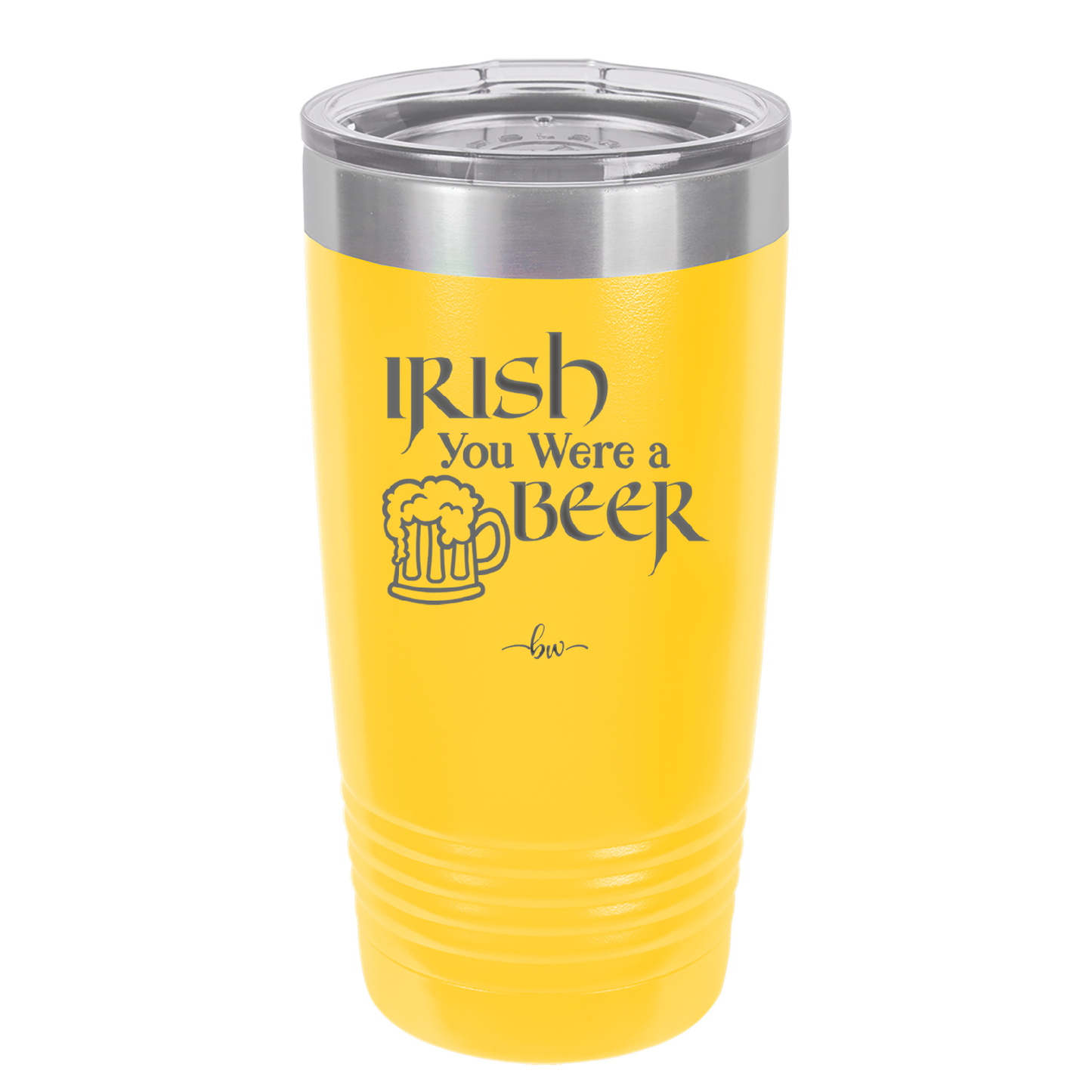 Irish You Were a Beer - Laser Engraved Stainless Steel Drinkware - 1809 -