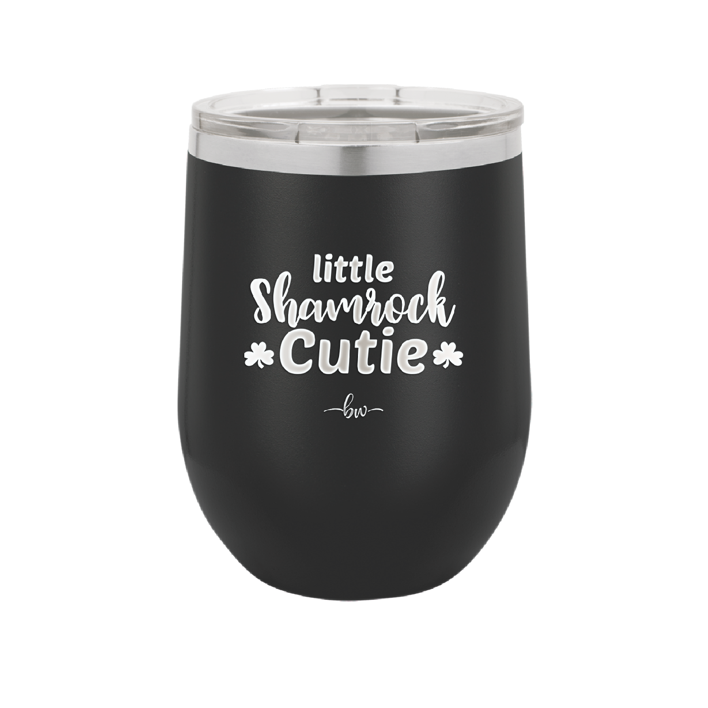 Little Shamrock Cutie - Laser Engraved Stainless Steel Drinkware - 1814 -