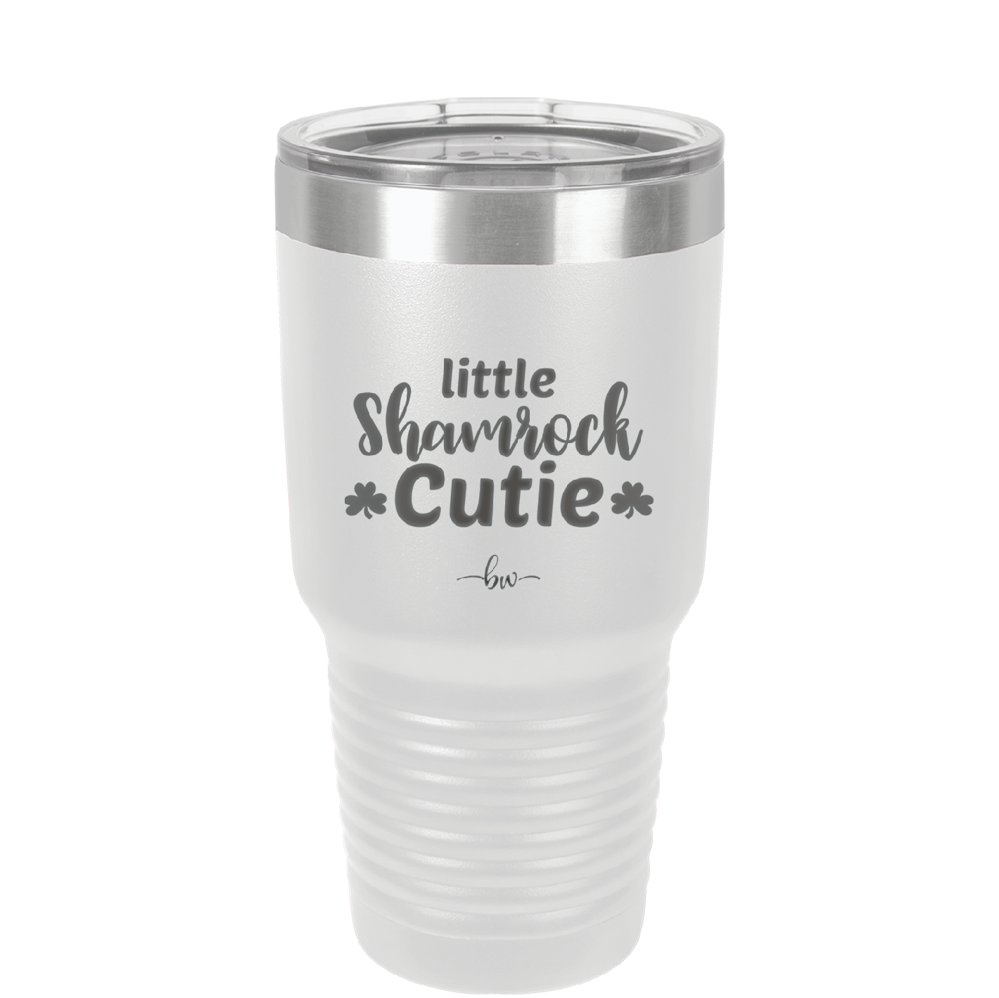 Little Shamrock Cutie - Laser Engraved Stainless Steel Drinkware - 1814 -