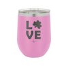 LOVE with Shamrock - Laser Engraved Stainless Steel Drinkware - 1825 -