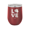 LOVE with Shamrock - Laser Engraved Stainless Steel Drinkware - 1825 -