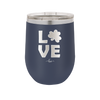 LOVE with Shamrock - Laser Engraved Stainless Steel Drinkware - 1825 -