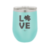 LOVE with Shamrock - Laser Engraved Stainless Steel Drinkware - 1825 -