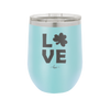 LOVE with Shamrock - Laser Engraved Stainless Steel Drinkware - 1825 -