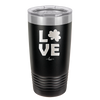 LOVE with Shamrock - Laser Engraved Stainless Steel Drinkware - 1825 -