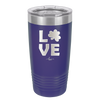 LOVE with Shamrock - Laser Engraved Stainless Steel Drinkware - 1825 -