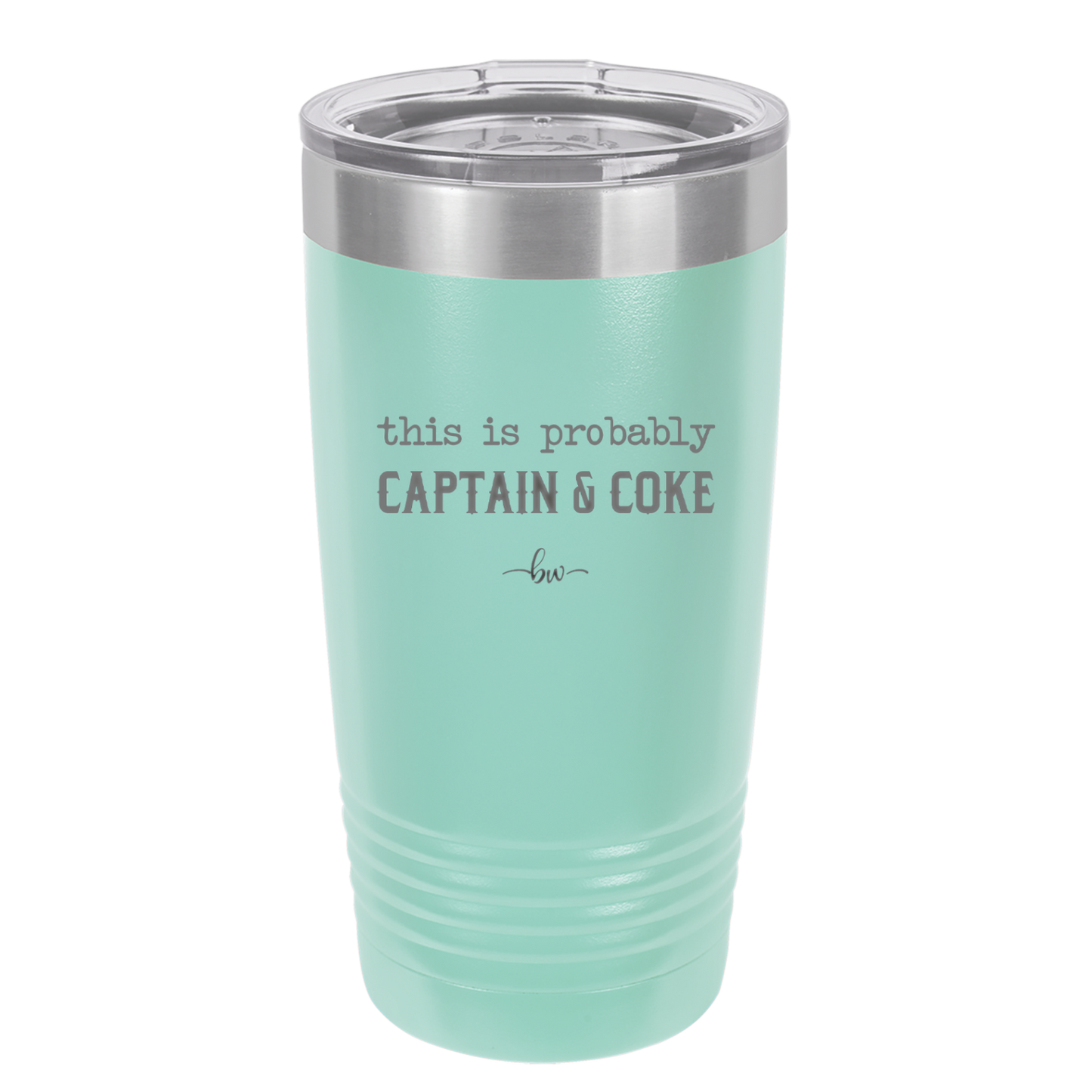 This is Probably Captain and Coke - Laser Engraved Stainless Steel Drinkware - 1844 -