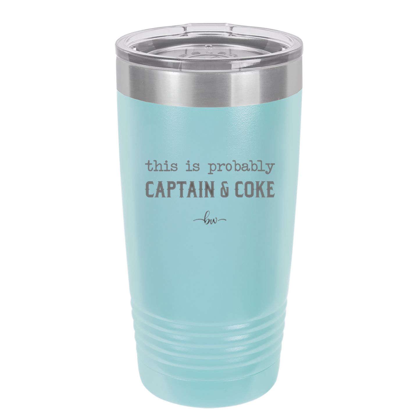 This is Probably Captain and Coke - Laser Engraved Stainless Steel Drinkware - 1844 -