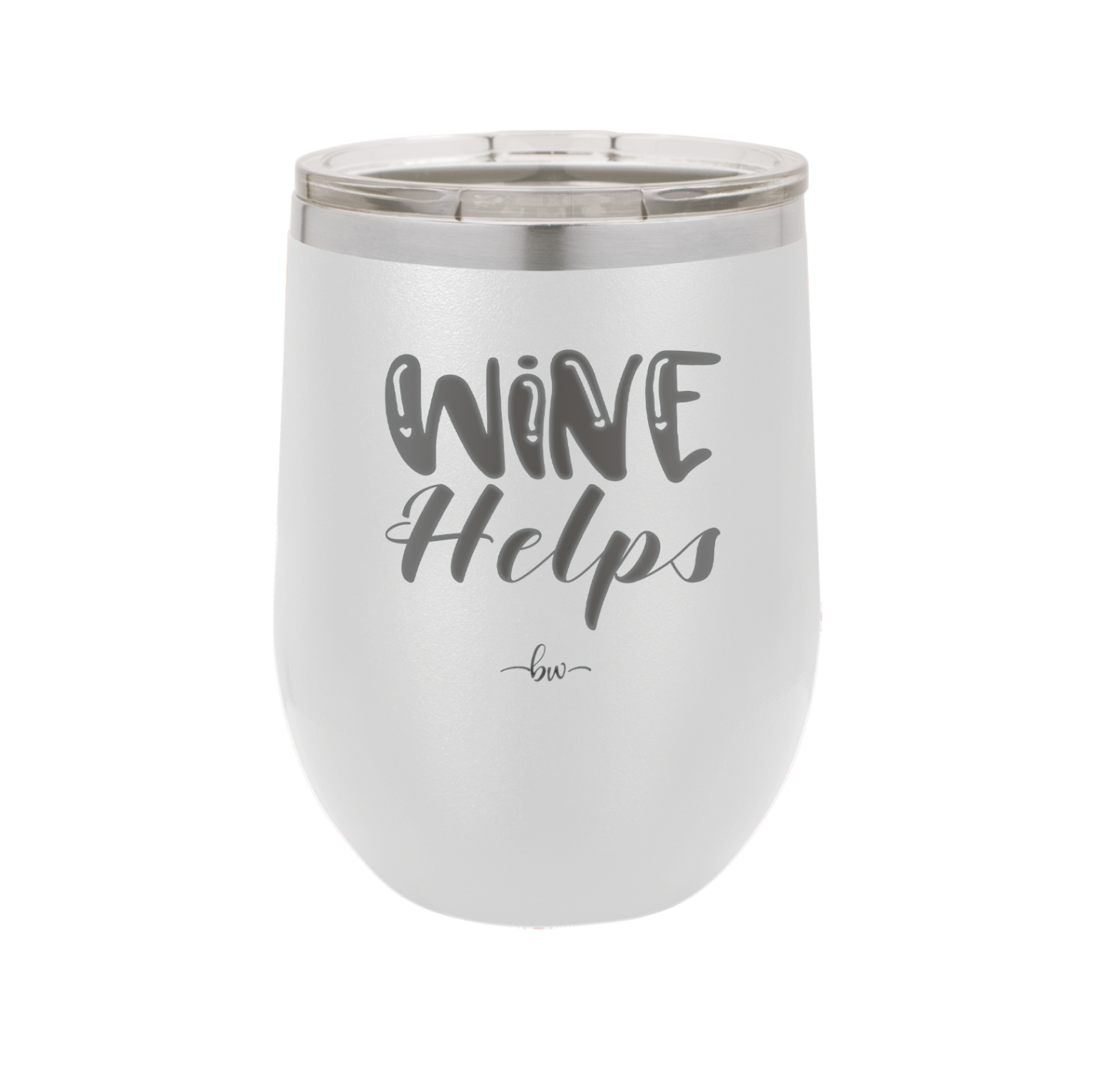 Wine Helps - Laser Engraved Stainless Steel Drinkware - 1847 -