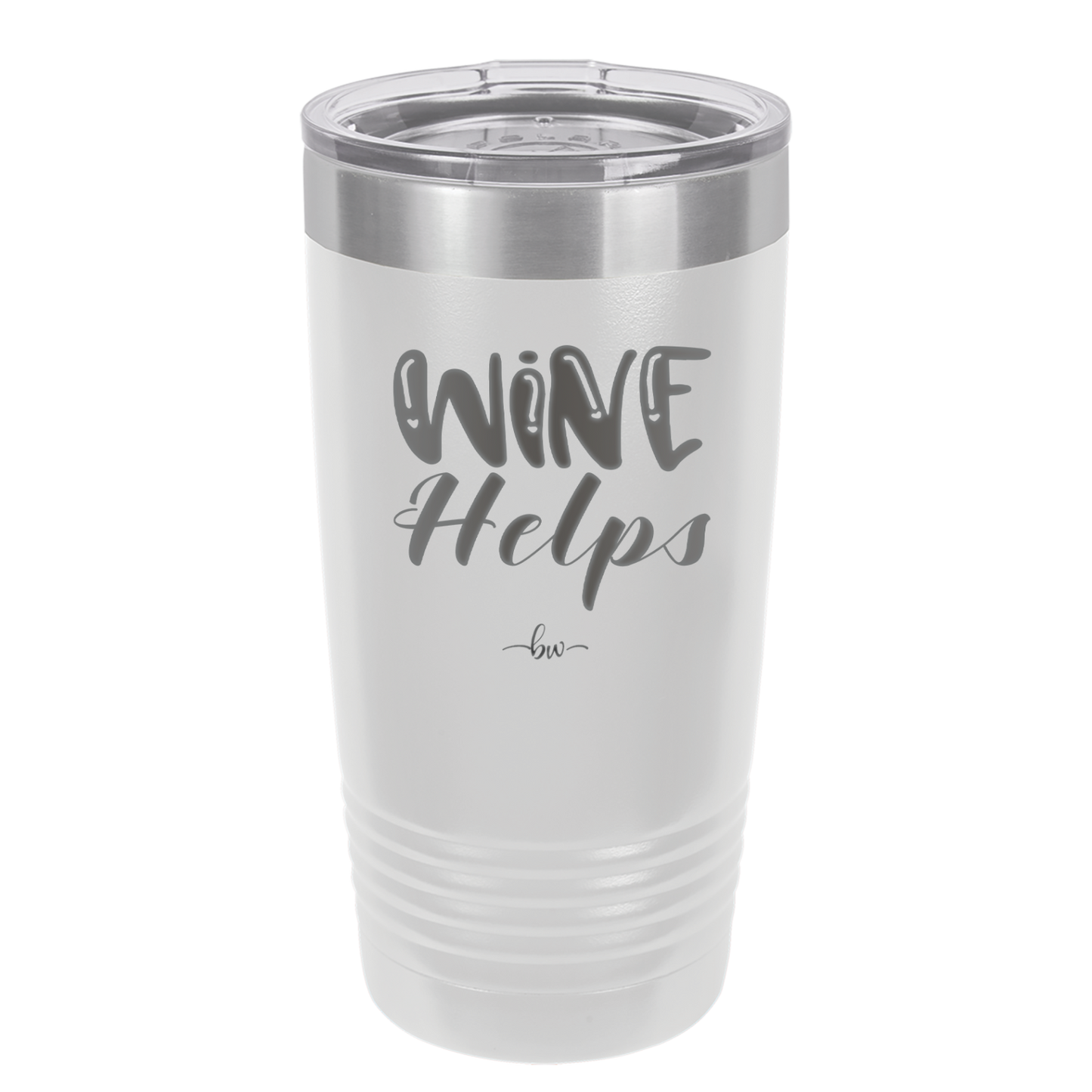 Wine Helps - Laser Engraved Stainless Steel Drinkware - 1847 -