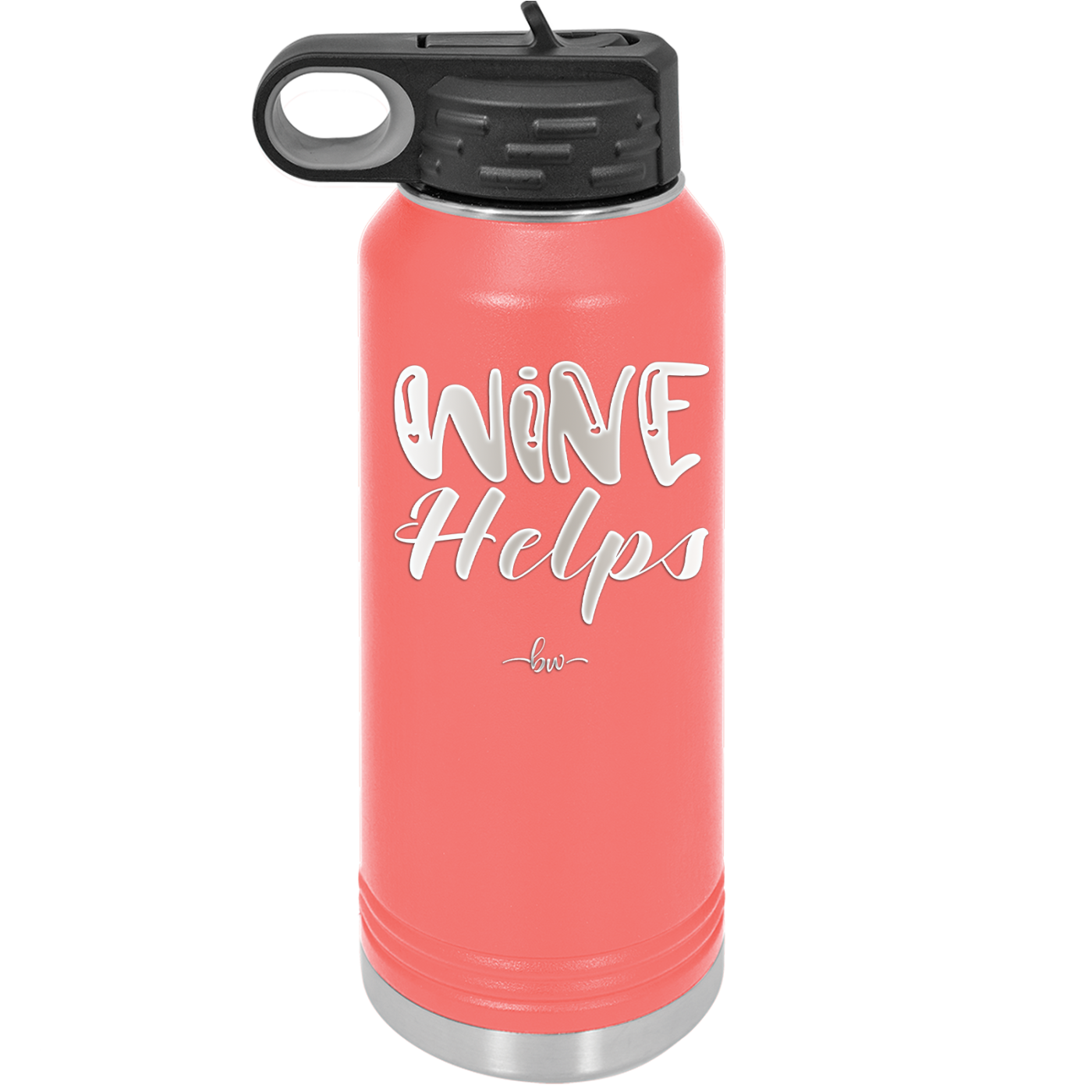Wine Helps - Laser Engraved Stainless Steel Drinkware - 1847 -