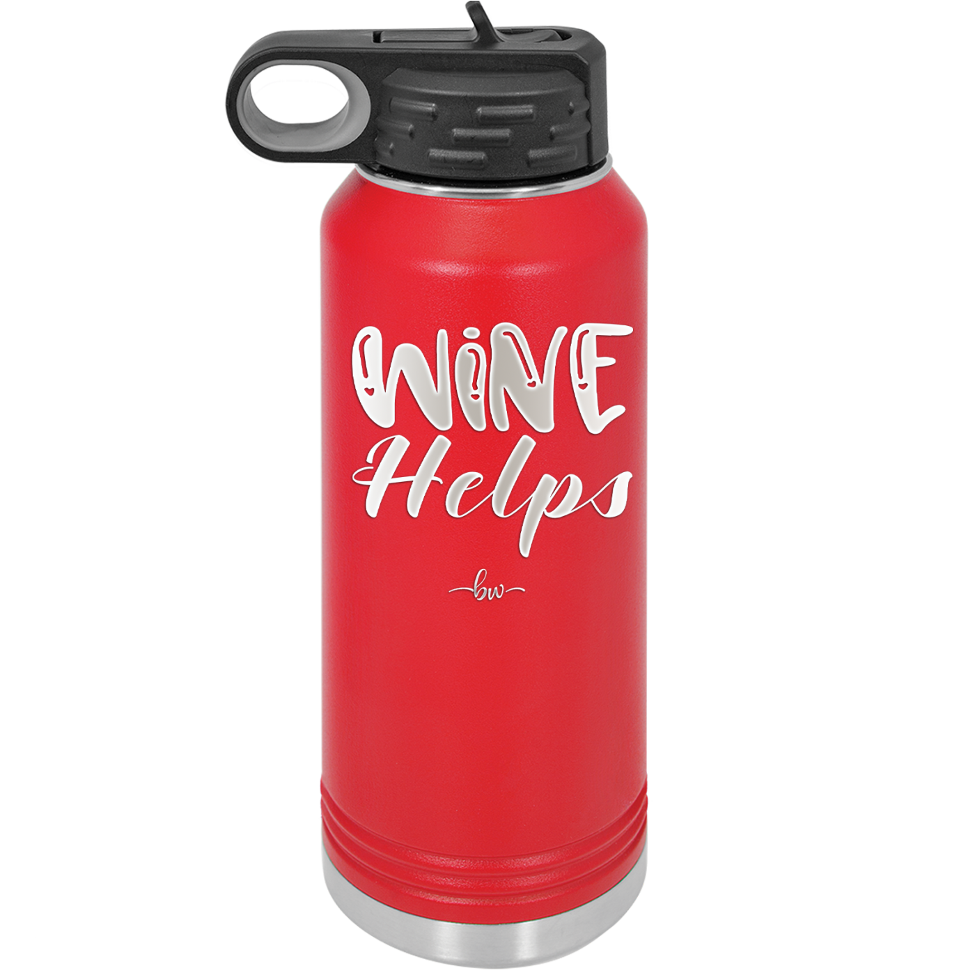 Wine Helps - Laser Engraved Stainless Steel Drinkware - 1847 -