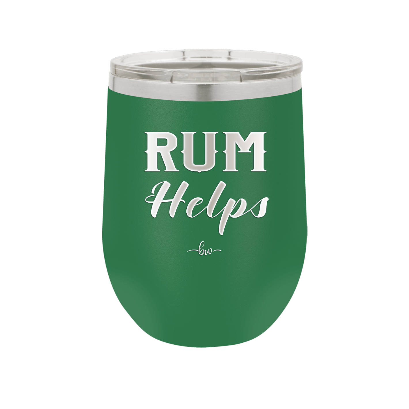 Rum Helps - Laser Engraved Stainless Steel Drinkware - 1848 -