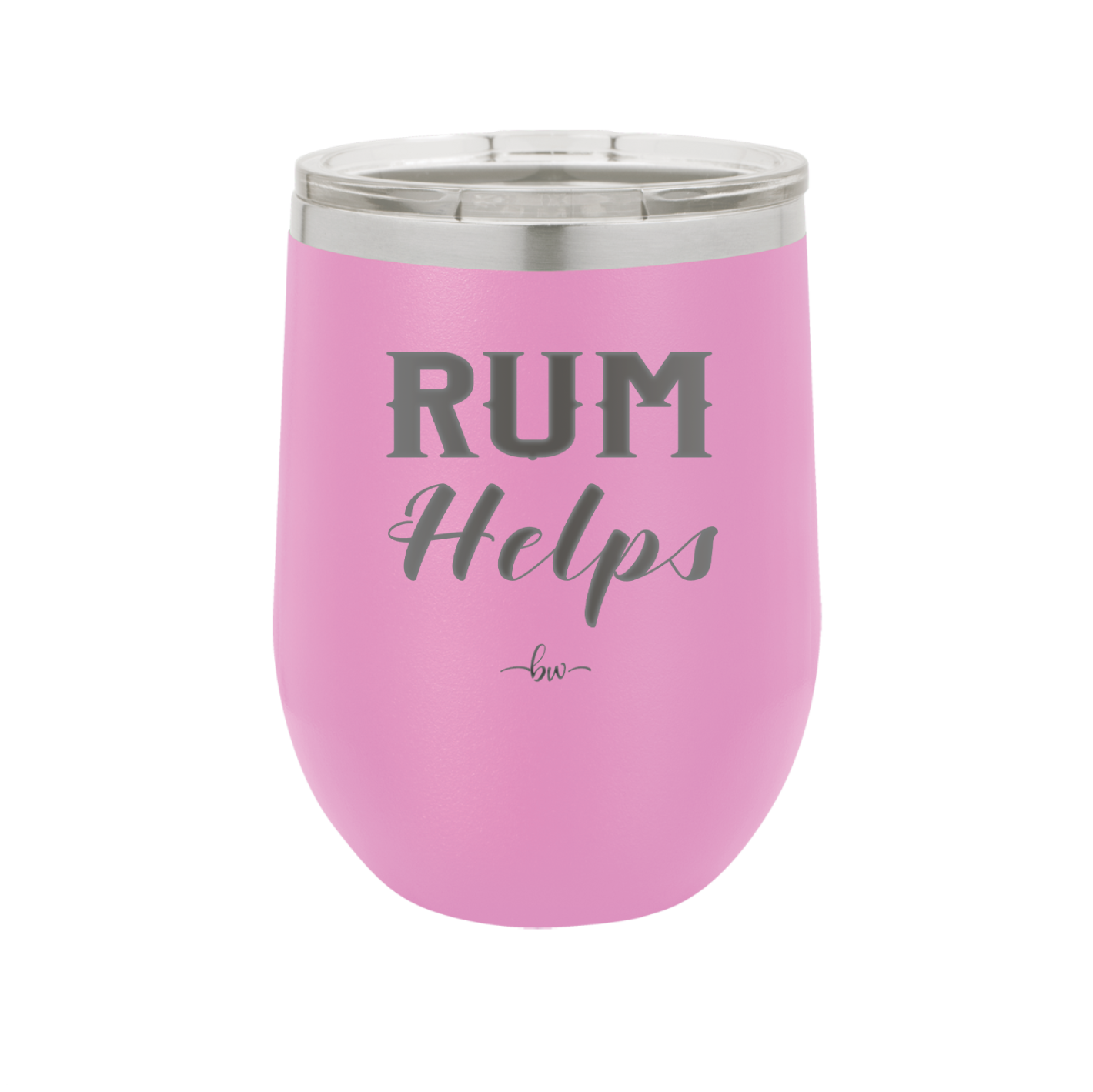 Rum Helps - Laser Engraved Stainless Steel Drinkware - 1848 -