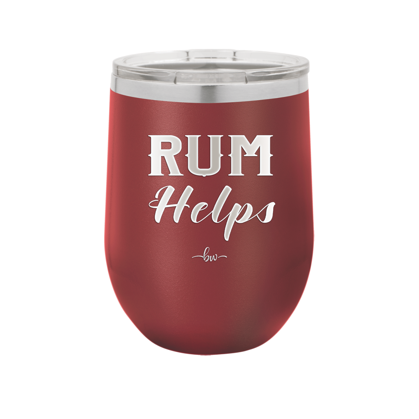 Rum Helps - Laser Engraved Stainless Steel Drinkware - 1848 -