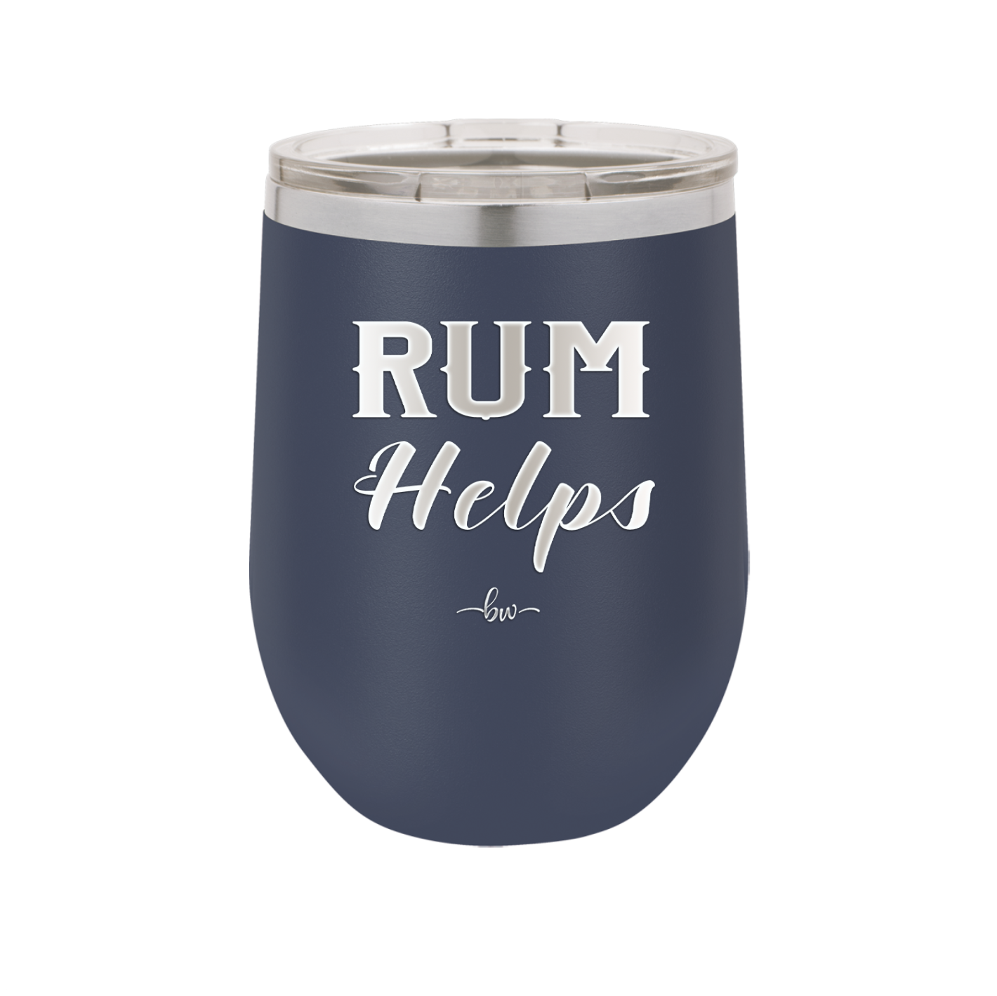 Rum Helps - Laser Engraved Stainless Steel Drinkware - 1848 -