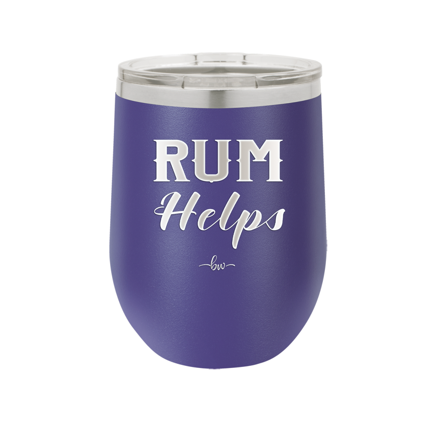 Rum Helps - Laser Engraved Stainless Steel Drinkware - 1848 -
